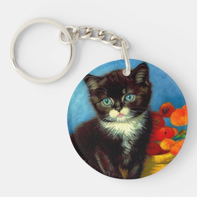 Llavero Van Gogh Tuxedo Cat (Frente)