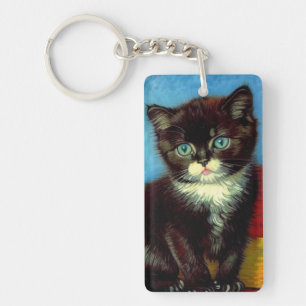 Llavero Van Gogh Tuxedo Cat