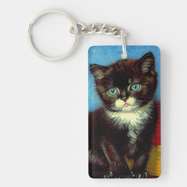 Llavero Van Gogh Tuxedo Cat (Frente)