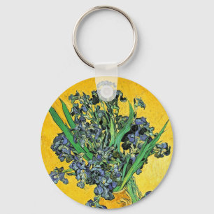 Llavero Van Gogh - Vase con fondo amarillo irlandés