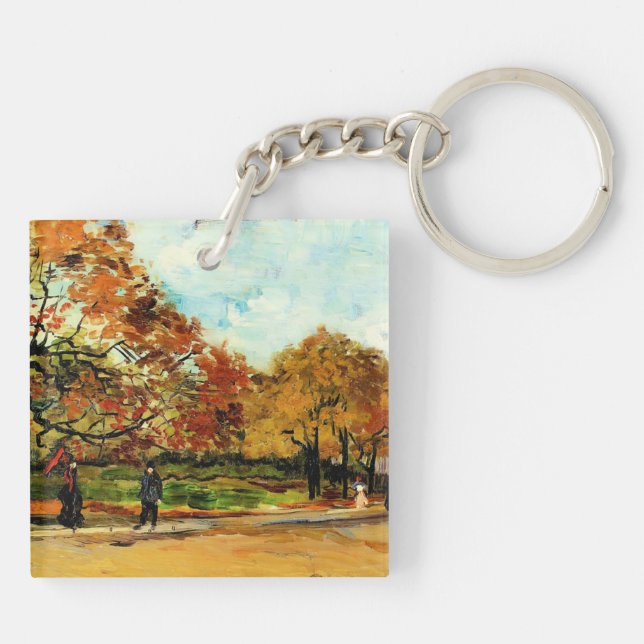 Llavero Van Gogh - Vista de un parque en París (Atrás)