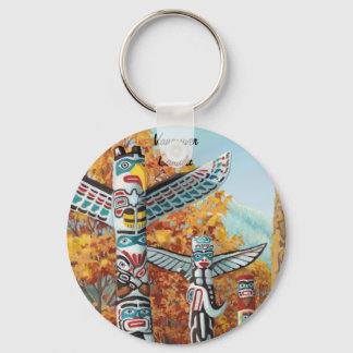 Llavero Vancouver Canada Key Chain Totem Pole Souvenirs