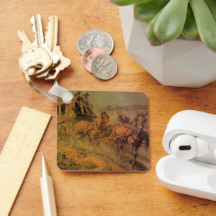 Llavero Vaqueiros Antiguos, La diligencia por John Borein