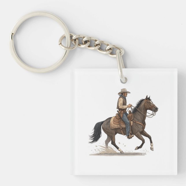 Llavero Vaquero a Caballo (Frente)