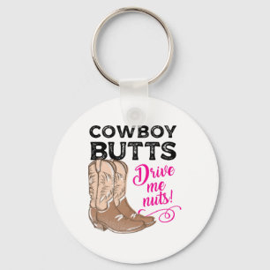 Llavero Vaquero Butts Me Hace Nueces Vaquera De País Occid