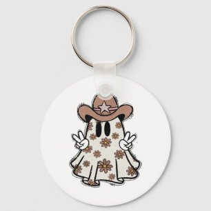 Llavero Vaquero fantasma Howdy Cowgirl del halloween occid