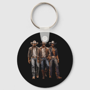 Llavero Vaquero Negro Rodeo Occidental Melanina Historia N
