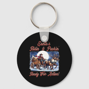 Llavero Vaquero Santa Claus Navidades del vagón de vacacio