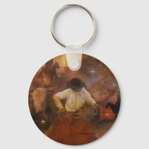 Llavero Vaqueros - botas, caballos salvajes y puestas del