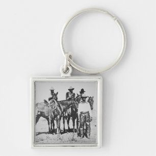 Llavero Vaqueros negros en Bonham, Tejas, c.1890 (foto de