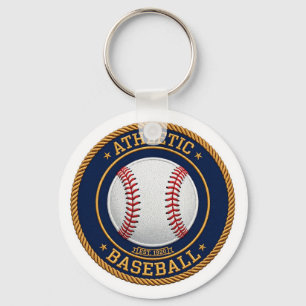 Llavero Varsity Baseball Red Stitch Keychain