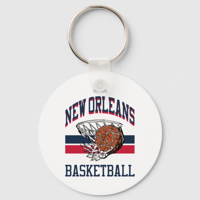 Llavero Varsity Style New Orleans Basketball (Anverso)