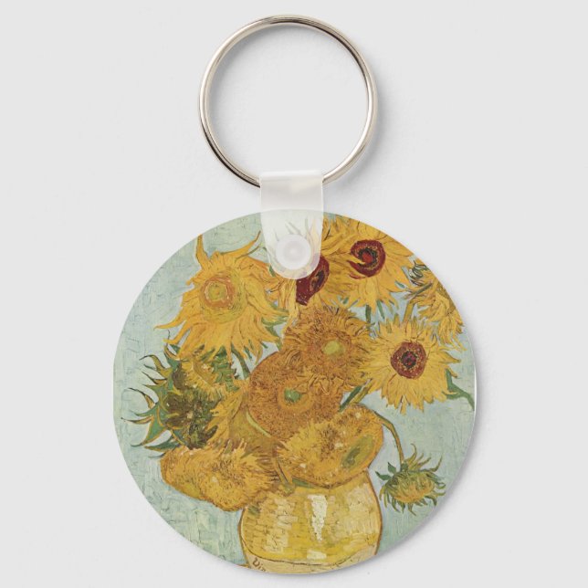 Llavero Vase con 12 girasoles Vincent Van Gogh (Anverso)
