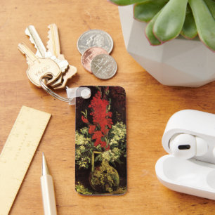 Llavero Vase con Gladioli, Carnations de Vincent van Gogh