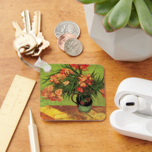 Llavero Vase con Oleanders y Libros de Vincent van Gogh
