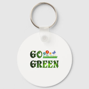 Llavero Ve a Verde Ecológico Vegetariano Salva Bosque T Sh