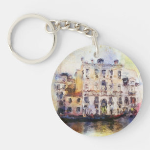 Llavero Ve od Venecia hecha en acuarela artística