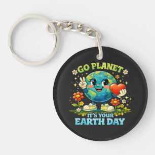 Llavero Ve planeta es tu día de la Tierra verde