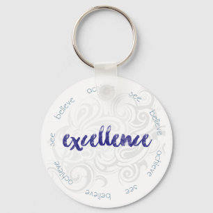 Llavero ¡Vea, crea, alcance la excelencia!