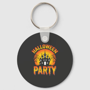 Llavero Vector de fiesta de casa embrujada de Halloween