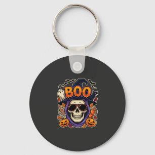 Llavero Vector de gafas de sol de cráneo de Halloween Boo
