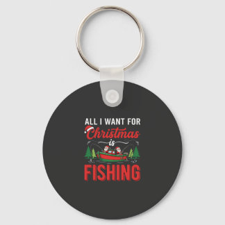 Llavero Vector de Santa de pesca de Navidad