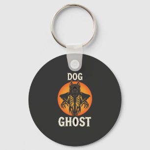 Llavero Vector Fantasma de Perro Terror de Halloween