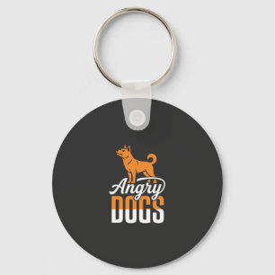 Llavero Vector Mascota Perros Enojados