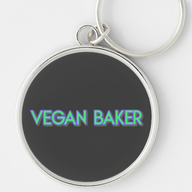 Llavero Vegan Baker Neon Green (Frente)