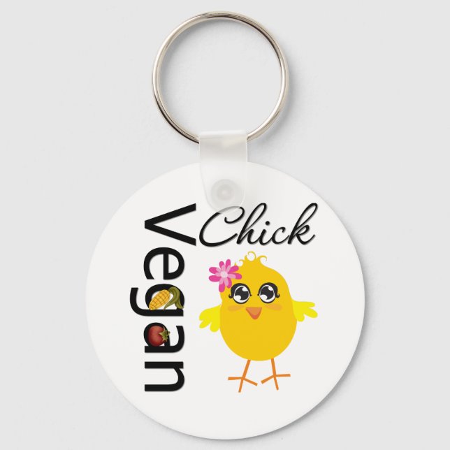 Llavero Vegan Chick (Anverso)