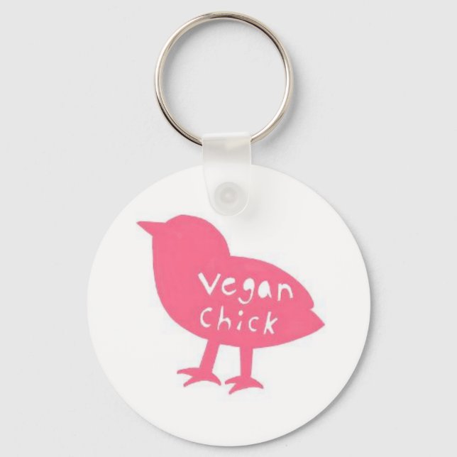 Llavero Vegan Chick Keychain (Anverso)