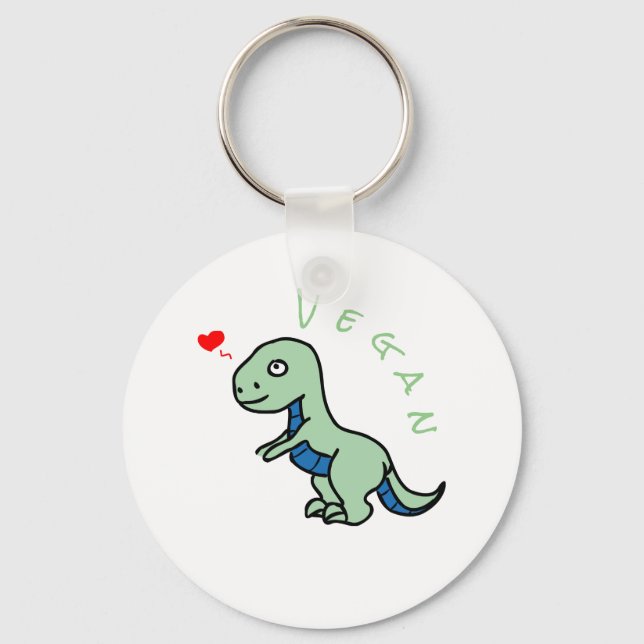 Llavero Vegan Dinosaur Kind Dino Love Animals (Anverso)