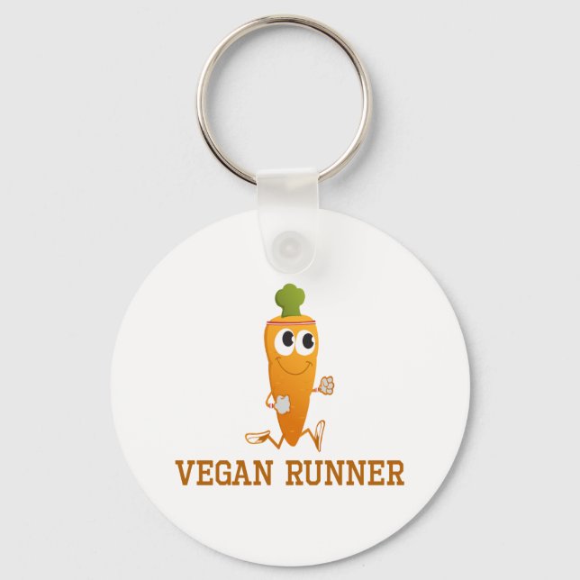 Llavero Vegan Runner Carrot (Anverso)