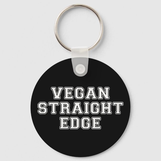 Llavero Vegan Straight Edge (Anverso)