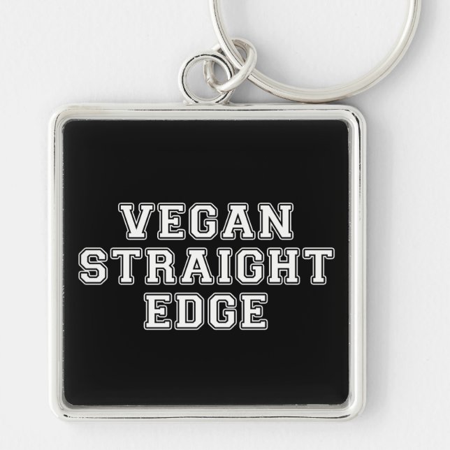 Llavero Vegan Straight Edge (Frente)
