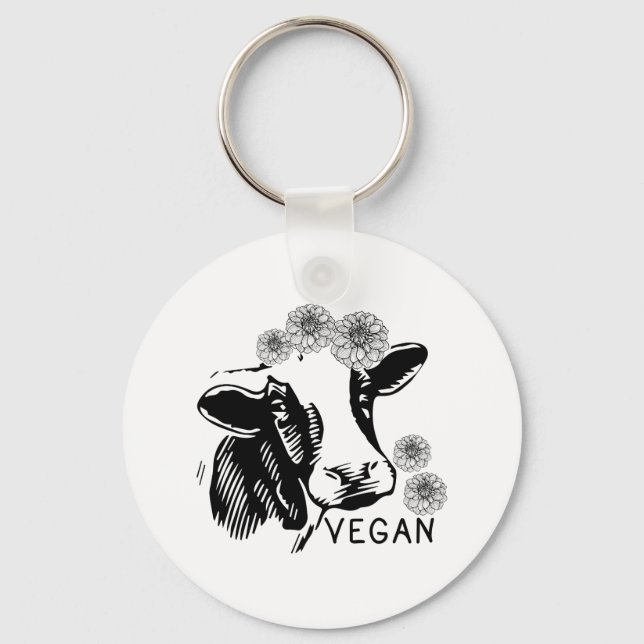 Llavero Vegan Workout sin animales muere Regalos vegetaria (Anverso)