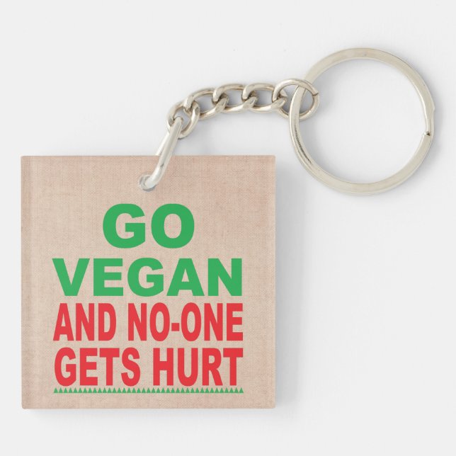 Llavero Vegan Y Nadie Se Herió, Vegan (Atrás)