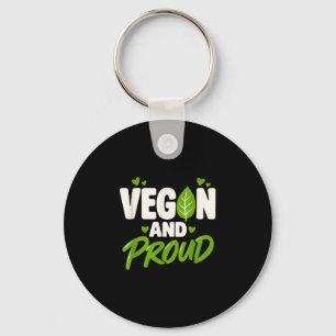 Llavero Vegano y orgulloso estilo de vida vegano basado en