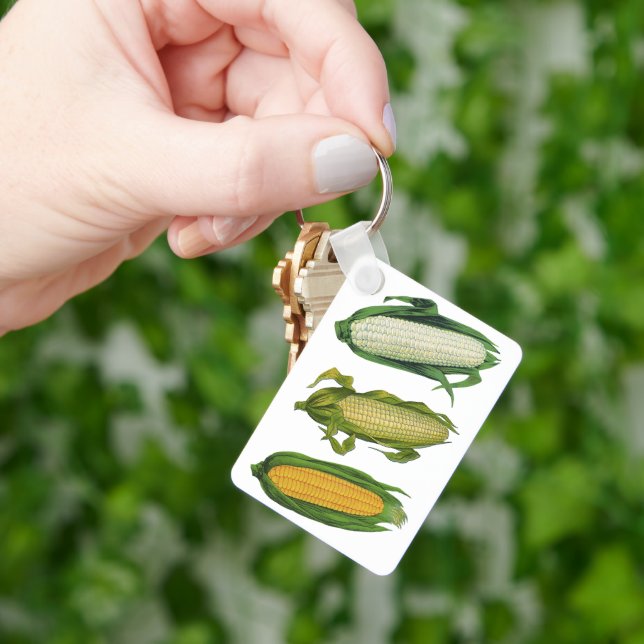 Llavero Vegetales sanos para alimentos de época, maíz fres (Mano)