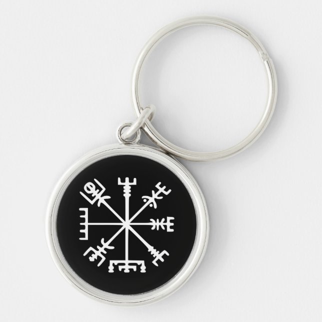 Llavero Vegvísir (compás de Viking) (Frente)