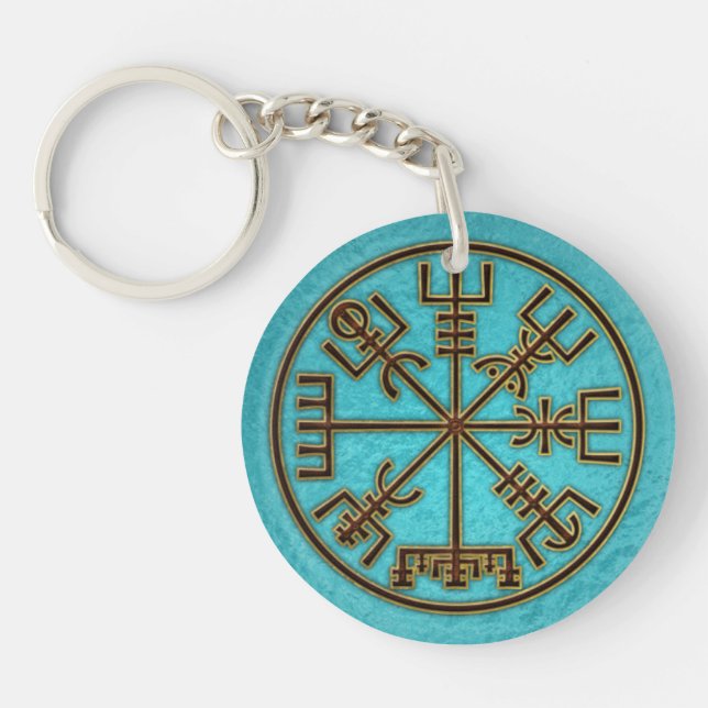 Llavero Vegvisir. El compás mágico de Viking de la (Frente)