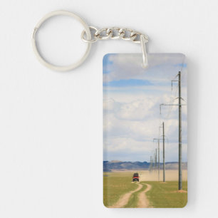 Llavero Vehículos 4X4 En Dirt Road, Desierto De Gobi