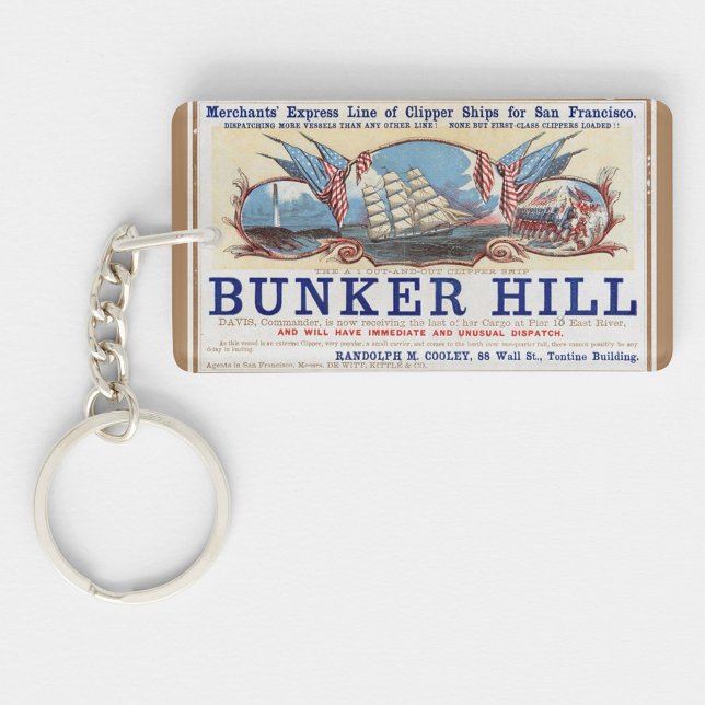 Llavero Vela de Bunker Hill Clipper 1853 (Subido por el creador)