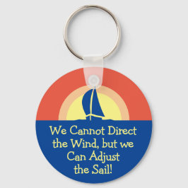 Llavero Vela De Carreras De Yate Con Atardecer