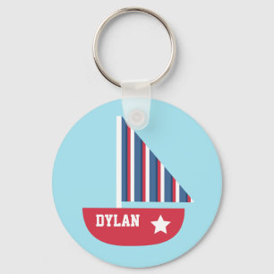 Llavero Velero lindo náutico para los pequeños marineros