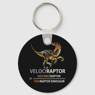 Llavero Velociraptor de dinosaurio geek
