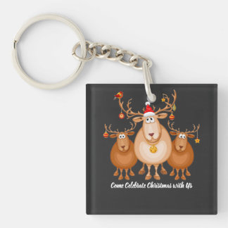 Llavero Ven a celebrar la Navidad con nosotros por premora