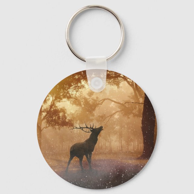 Llavero Venado En El Bosque (Anverso)