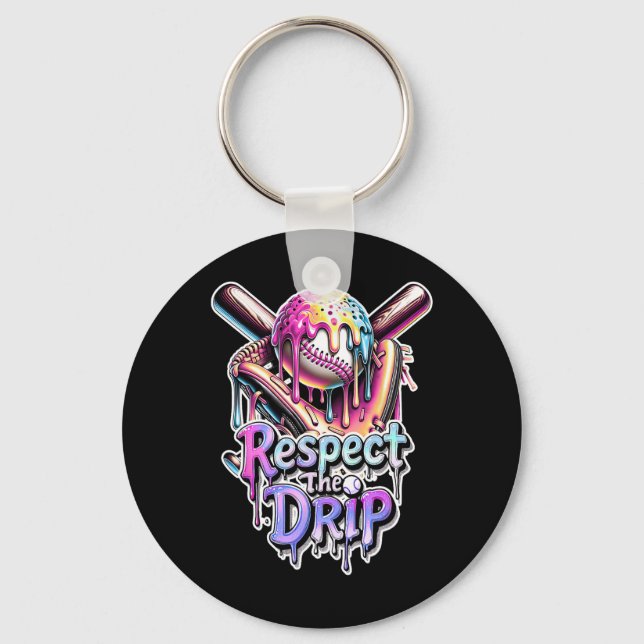 Llavero Vender Derivación De Helados De Drip Respetar El D (Anverso)