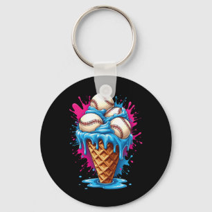 Llavero Vender helado crema divertida helado vender goteo